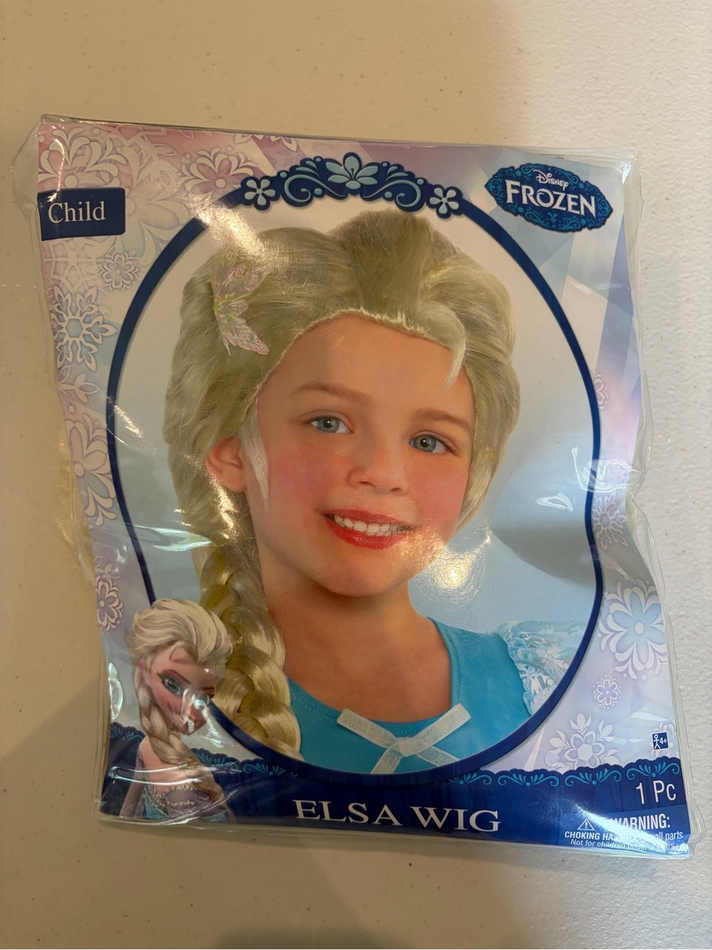 Disney Frozen Elsa Wig Child Costume Accessory NWT